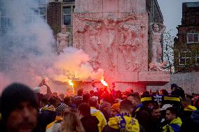 Clashes Erupt Between Israeli And Dutch Fans - Amsterdam