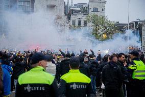 Clashes Erupt Between Israeli And Dutch Fans - Amsterdam