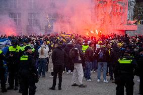 Clashes Erupt Between Israeli And Dutch Fans - Amsterdam