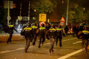 Clashes Erupt Between Israeli And Dutch Fans - Amsterdam