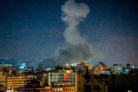 Israeli Army Strikes Beirut - Lebanon