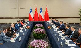 Xi Attends APEC Summit - Lima