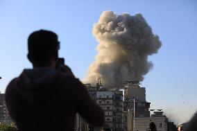 Israeli Army Strikes Beirut - Lebanon