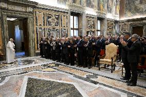 Pope Receives The Members of Artisans Confederation - Vatican