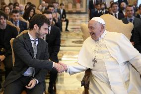 Pope Francis Meets National Youth Council Delegation