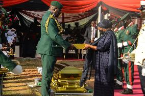 Late Nigeria Chief Of Army Staff (COAS), Lieutenant General Taoreed Lagbaja Laid To Rest In Abuja.