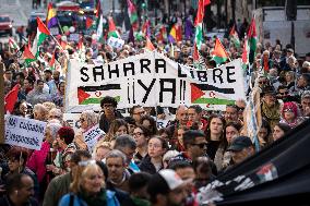 Demonstration In Support Of The Self-Determination Of Western Sahara - Madrid