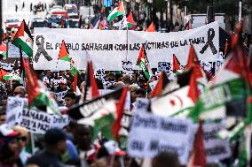 Demonstration In Support Of The Self-Determination Of Western Sahara - Madrid