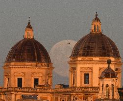 Supermoon In Rome