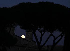 Supermoon In Rome