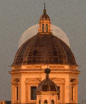 Supermoon In Rome