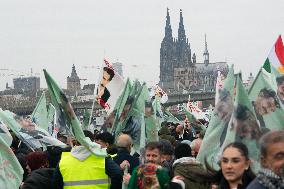 Demostration For Releasing Kurdish Leader Abdullah Ocalan In Cologne