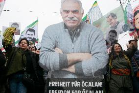 Demostration For Releasing Kurdish Leader Abdullah Ocalan In Cologne