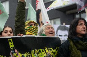 Demostration For Releasing Kurdish Leader Abdullah Ocalan In Cologne