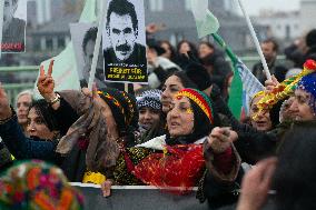 Demostration For Releasing Kurdish Leader Abdullah Ocalan In Cologne