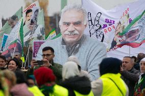 Demostration For Releasing Kurdish Leader Abdullah Ocalan In Cologne