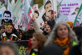 Demostration For Releasing Kurdish Leader Abdullah Ocalan In Cologne