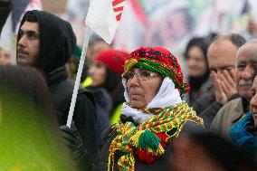 Demostration For Releasing Kurdish Leader Abdullah Ocalan In Cologne