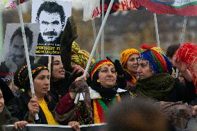 Demostration For Releasing Kurdish Leader Abdullah Ocalan In Cologne