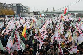 Demostration For Releasing Kurdish Leader Abdullah Ocalan In Cologne