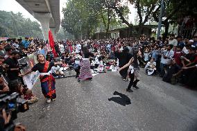 Happening In Tribute to July's Student-led Uprising - Bangladesh