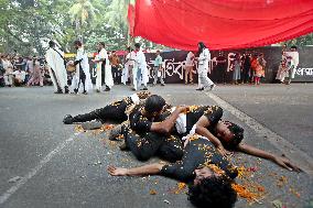 Happening In Tribute to July's Student-led Uprising - Bangladesh