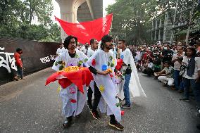 Happening In Tribute to July's Student-led Uprising - Bangladesh