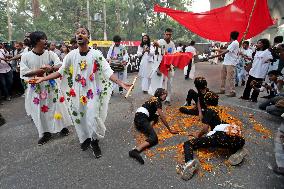 Happening In Tribute to July's Student-led Uprising - Bangladesh