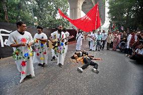 Happening In Tribute to July's Student-led Uprising - Bangladesh