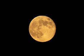 Beaver Full Moon Over Gran Sasso D’Italia