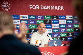 Spain And Denmark Press Conference - UEFA Nations League 2024/25 League A Group A4