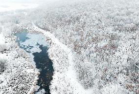 Inner Mongolia Snow Scenery