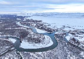 Inner Mongolia Snow Scenery