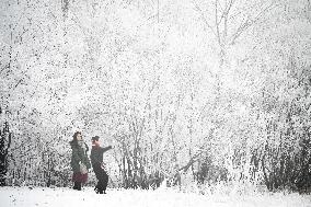 Inner Mongolia Snow Scenery