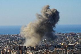 Israeli Airstrike In Beirut, Lebanon