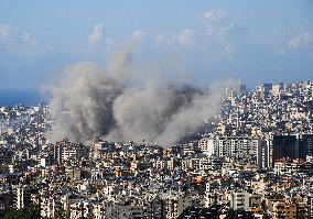 Israeli Airstrike In Beirut, Lebanon