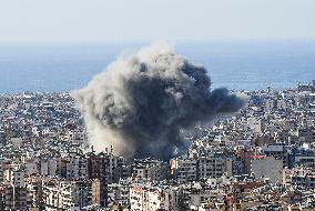 Israeli Airstrike In Beirut, Lebanon