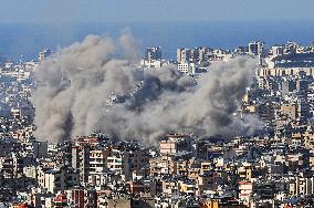 Israeli Airstrike In Beirut, Lebanon