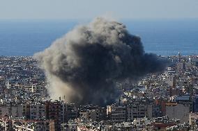 Israeli Airstrike In Beirut, Lebanon