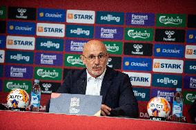 Spain And Denmark Press Conference - UEFA Nations League 2024/25 League A Group A4