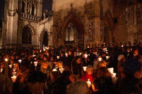 The Procession Of The Statue Of The Virgin Mary