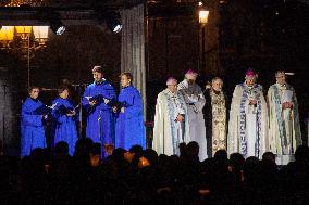 The Procession Of The Statue Of The Virgin Mary