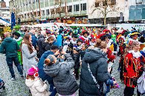 St. Nicholas Arrives In Nijmegen, Netherlands.