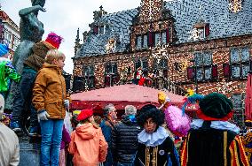 St. Nicholas Arrives In Nijmegen, Netherlands.