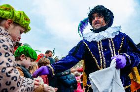 St. Nicholas Arrives In Nijmegen, Netherlands.