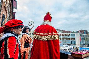 St. Nicholas Arrives In Nijmegen, Netherlands.