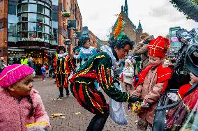 St. Nicholas Arrives In Nijmegen, Netherlands.