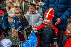 St. Nicholas Arrives In Nijmegen, Netherlands.