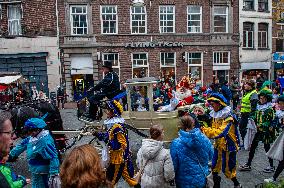 St. Nicholas Arrives In Nijmegen, Netherlands.