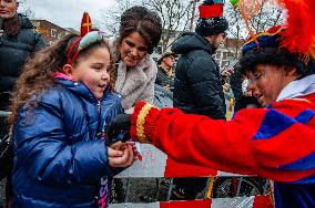 St. Nicholas Arrives In Nijmegen, Netherlands.